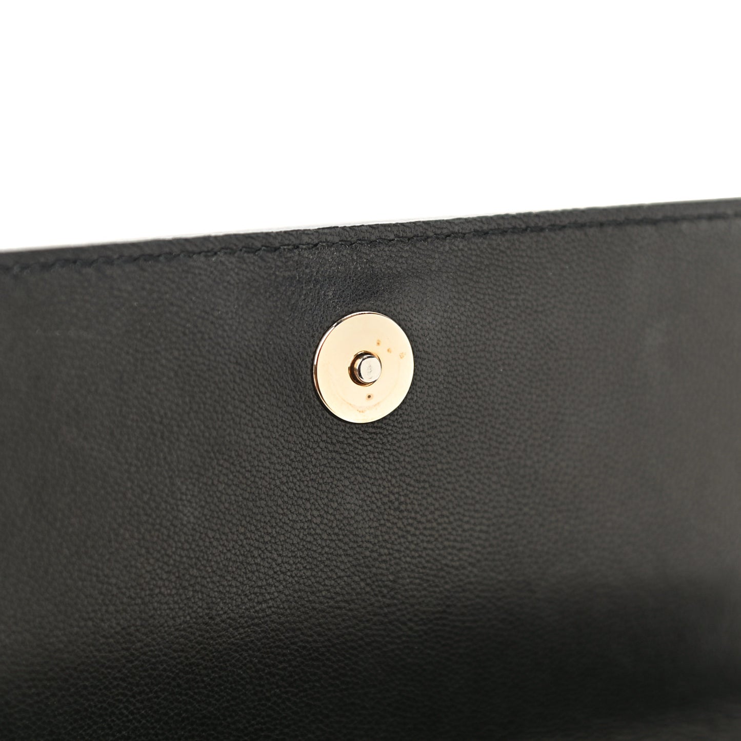 Patent Suede Fie Clutch Black