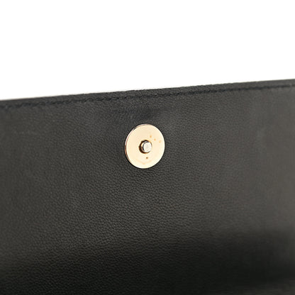 Jimmy Choo Patent Suede Fie Clutch Black 12 of 14
