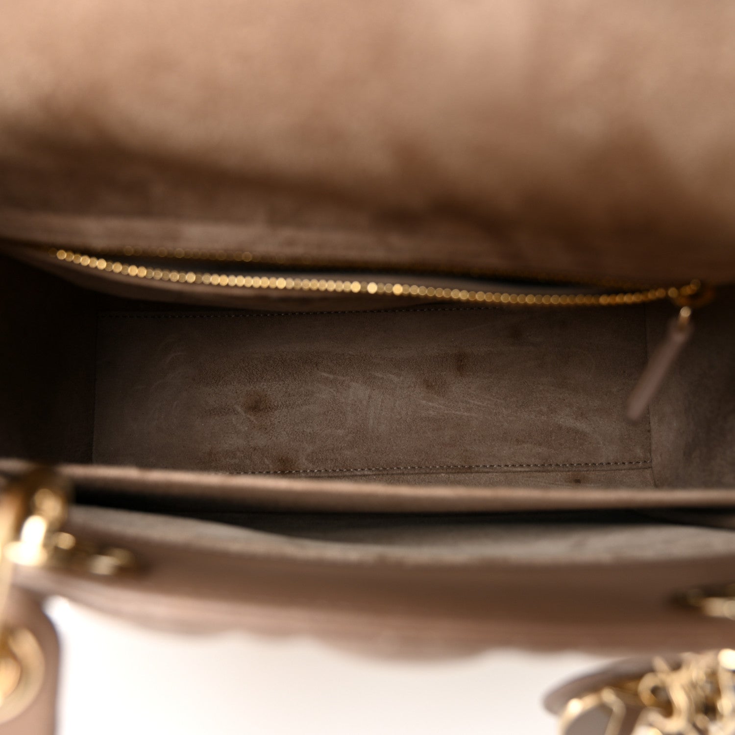 Christian Dior Lambskin Cannage Medium Lady Dior Warm Taupe 5 of 13