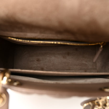 Christian Dior Lambskin Cannage Medium Lady Dior Warm Taupe 5 of 13