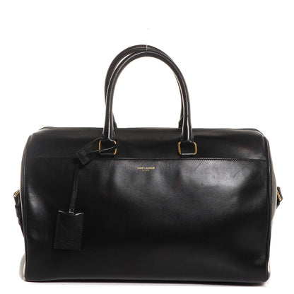Saint Laurent Calfskin Classic Duffle 12 Black 1 of 11
