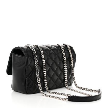 Versace Nappa Quilted Medusa Small Chain Shoulder Bag Black 3 of 9