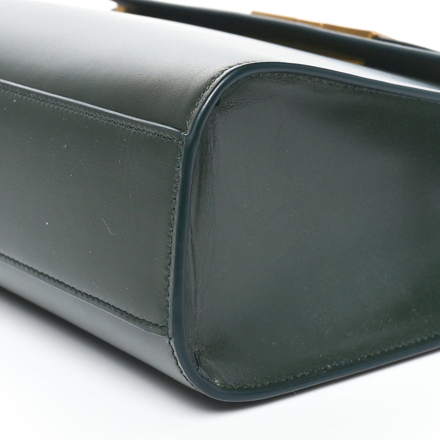 Saint Laurent Smooth Calfskin Manhattan Shoulder Bag Dark Green 9 of 9