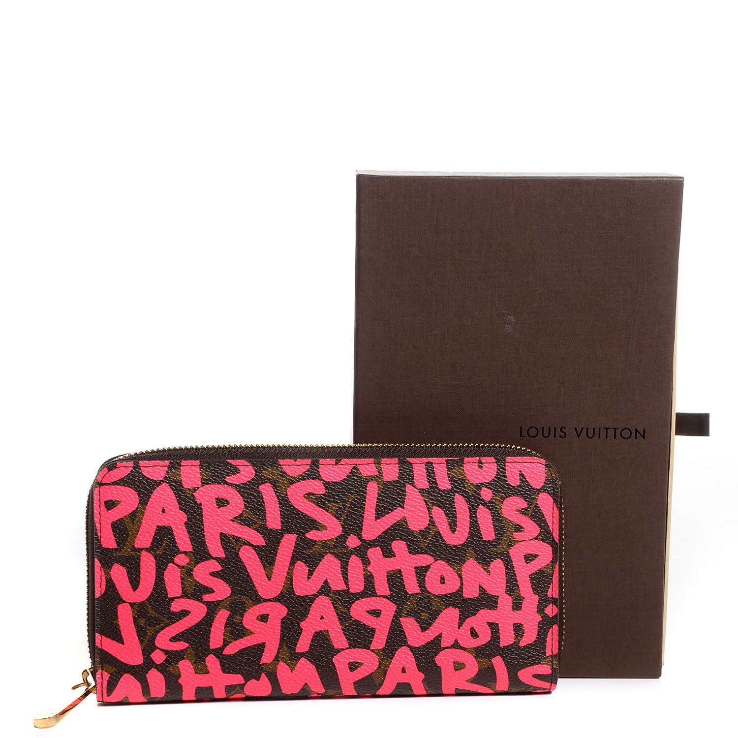 Louis Vuitton Monogram Graffiti Zippy Wallet Fuchsia 4 of 8