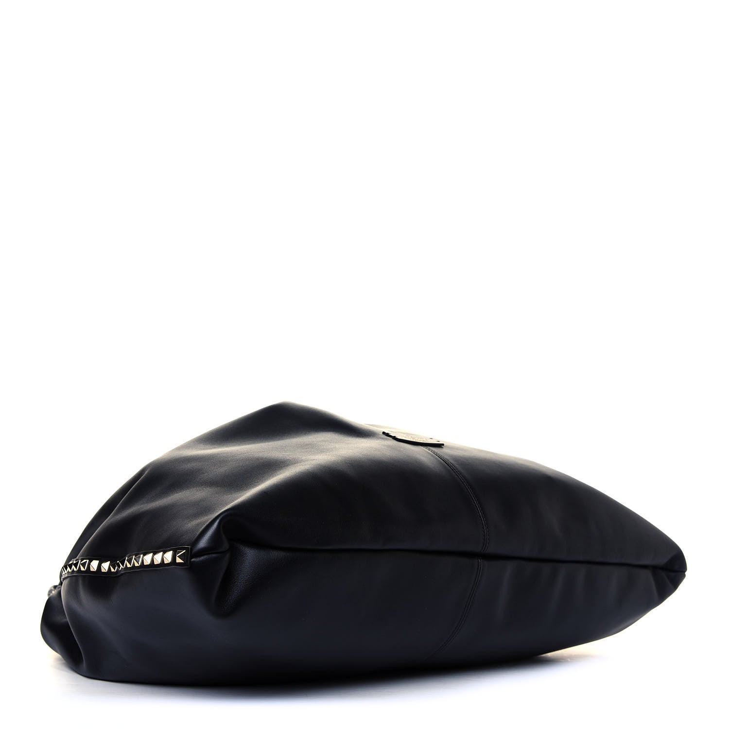 Valentino Garavani Calfskin Rockstud Hobo Black 3 of 4