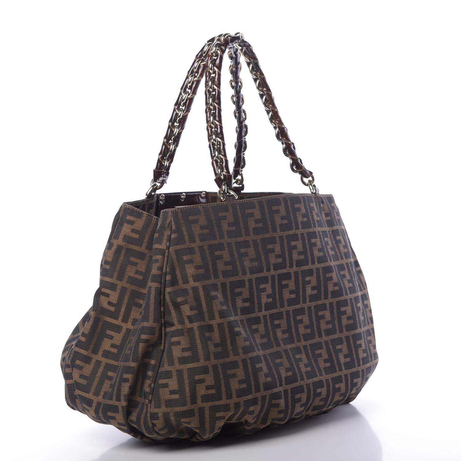 Fendi Zucca Mia Tote Tobacco 3 of 10