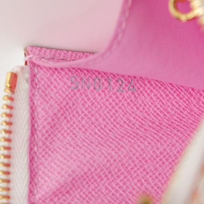 Louis Vuitton Monogram Multicolor Key Pouch White Litchi 7 of 7