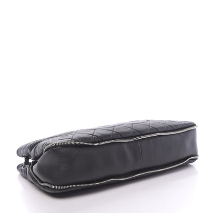 Chanel Caviar Quilted Expandable Zip Shoulder Bag Black 5 of 12