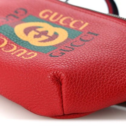 Gucci Grained Calfskin Small Logo Belt Bag Hibiscus Red 10 of 10