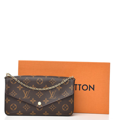 Louis Vuitton Monogram Pochette Felicie Chain Wallet Fuchsia 11 of 11