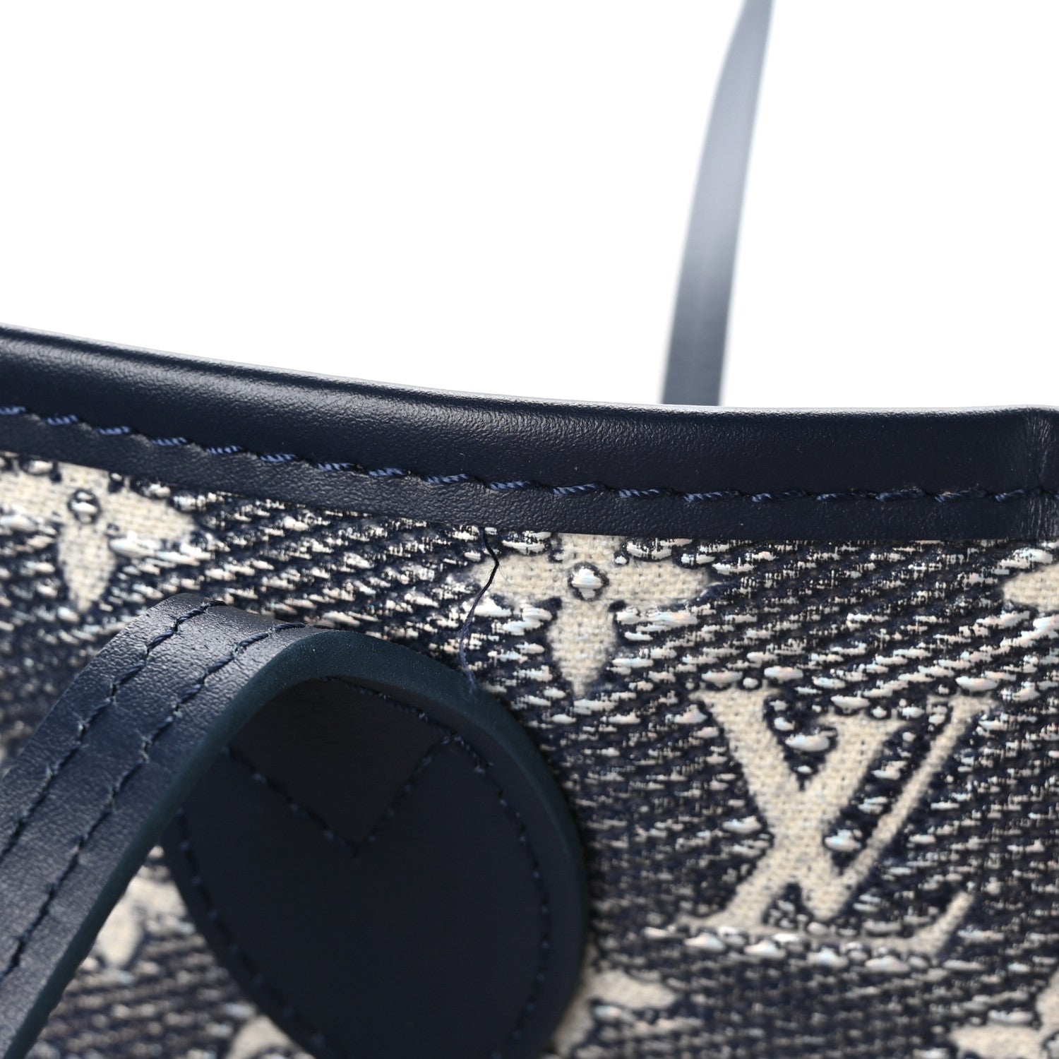 Louis Vuitton Monoglam Neverfull MM Blue 11 of 11