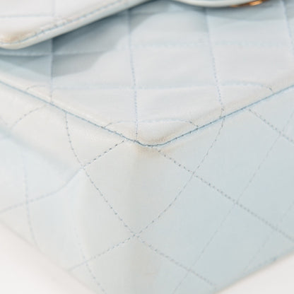 Chanel Lambskin Quilted Mini Square Flap Light Blue 6 of 16