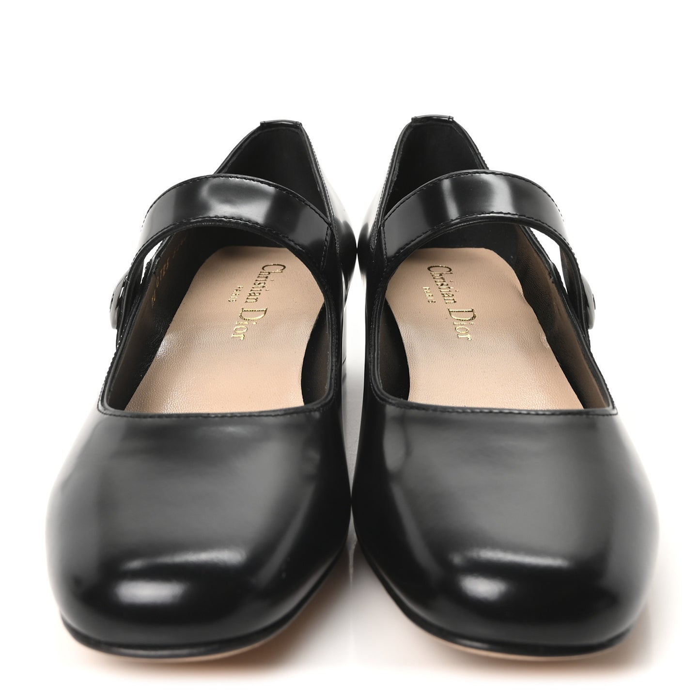 Brushed Calfskin Uniform 30mm Pumps 35.5 Black