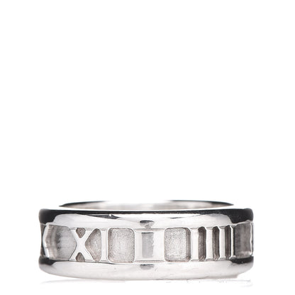 Tiffany Sterling Silver Atlas Ring 50 5.25 1 of 4