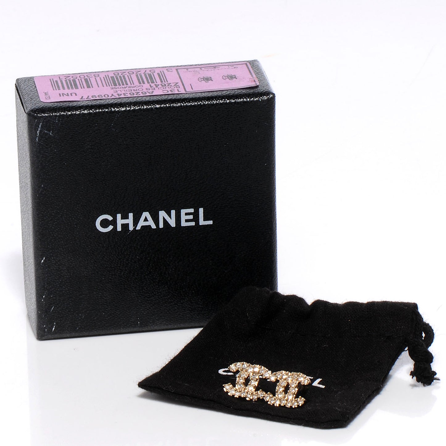 Crystal CC Earrings Gold