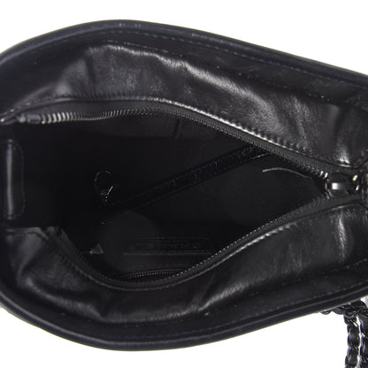 Chanel Aged Calfskin Chevron Quilted Small Gabrielle Hobo So Black 5 of 10