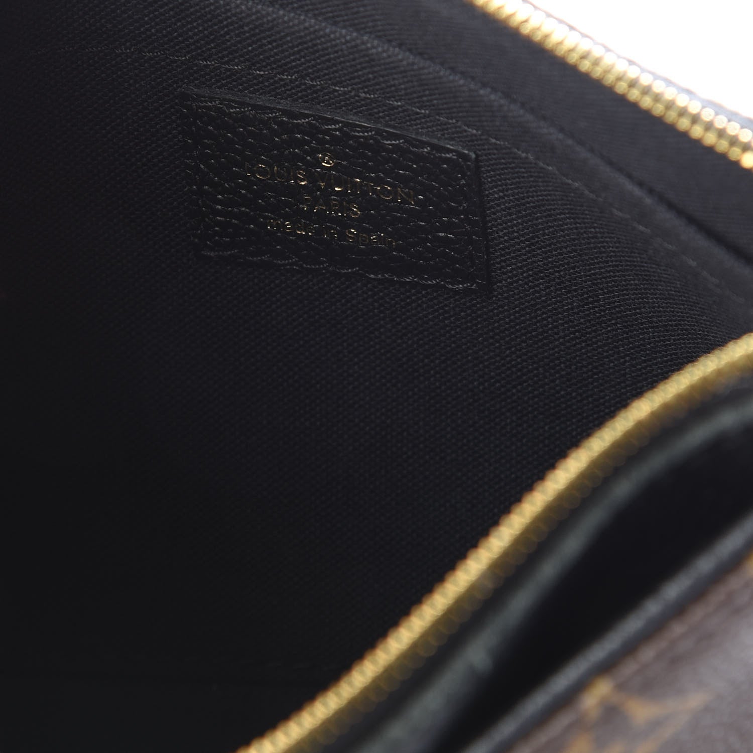 Louis Vuitton Monogram Pallas Clutch Black 7 of 10