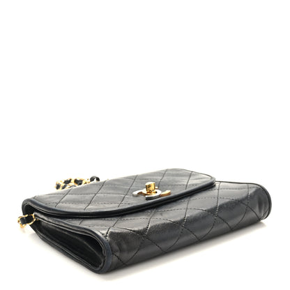 Chanel Lambskin Quilted Mini Square Flap Bag Black 4 of 10