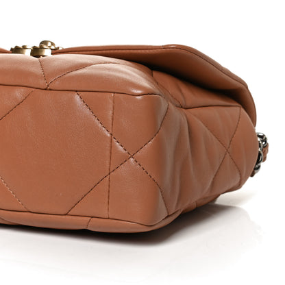 Chanel Lambskin Quilted Medium Chanel 19 Flap Brown 10 of 10