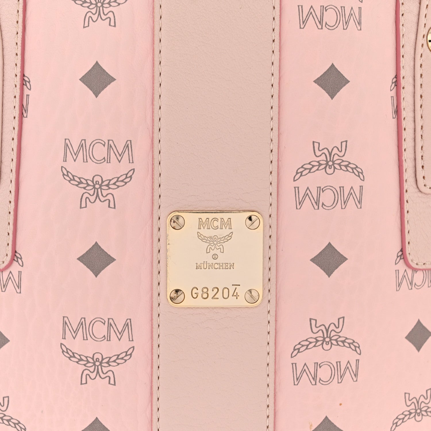 MCM Visetos Medium Liz Reversible Shopper Tote Soft Pink 6 of 16