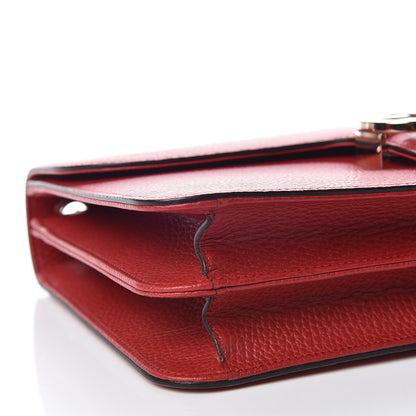 Gucci Dollar Calfskin Interlocking G Shoulder Bag Red 9 of 10