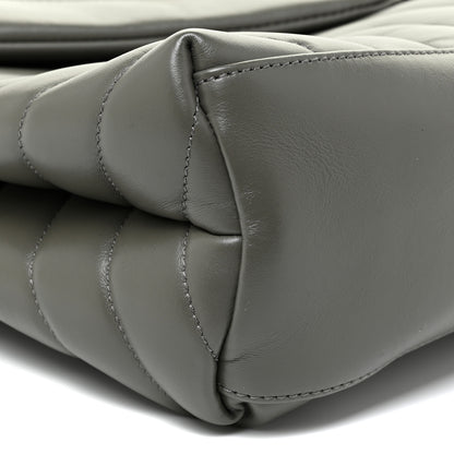 Saint Laurent Calfskin Y Quilted Monogram Medium Loulou Chain Satchel Faggio 9 of 16