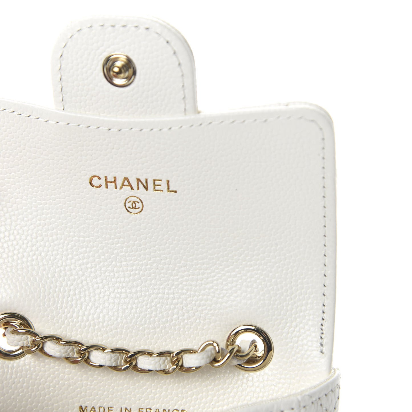 Caviar Quilted Belt Bag White