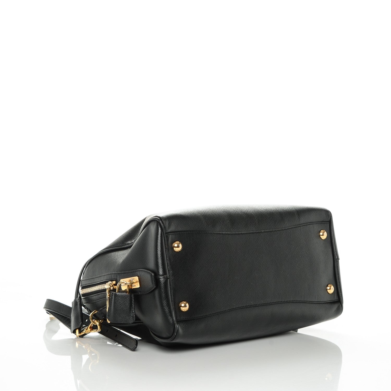 Prada Saffiano Lux Bowler Black 4 of 8