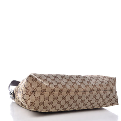 Gucci Monogram Medium Icon Bit Hobo Dark Brown 5 of 11