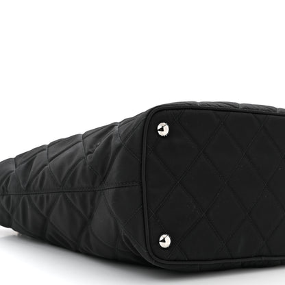 Prada Nylon Tessuto Impuntu Quilted Tote Black 10 of 11