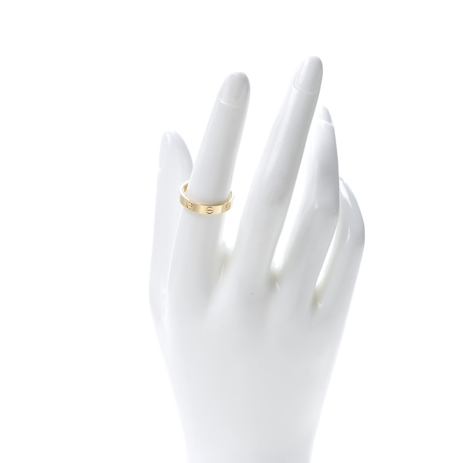 Cartier 18K Yellow Gold 3.5mm LOVE Wedding Band Ring 55 7.25 2 of 6