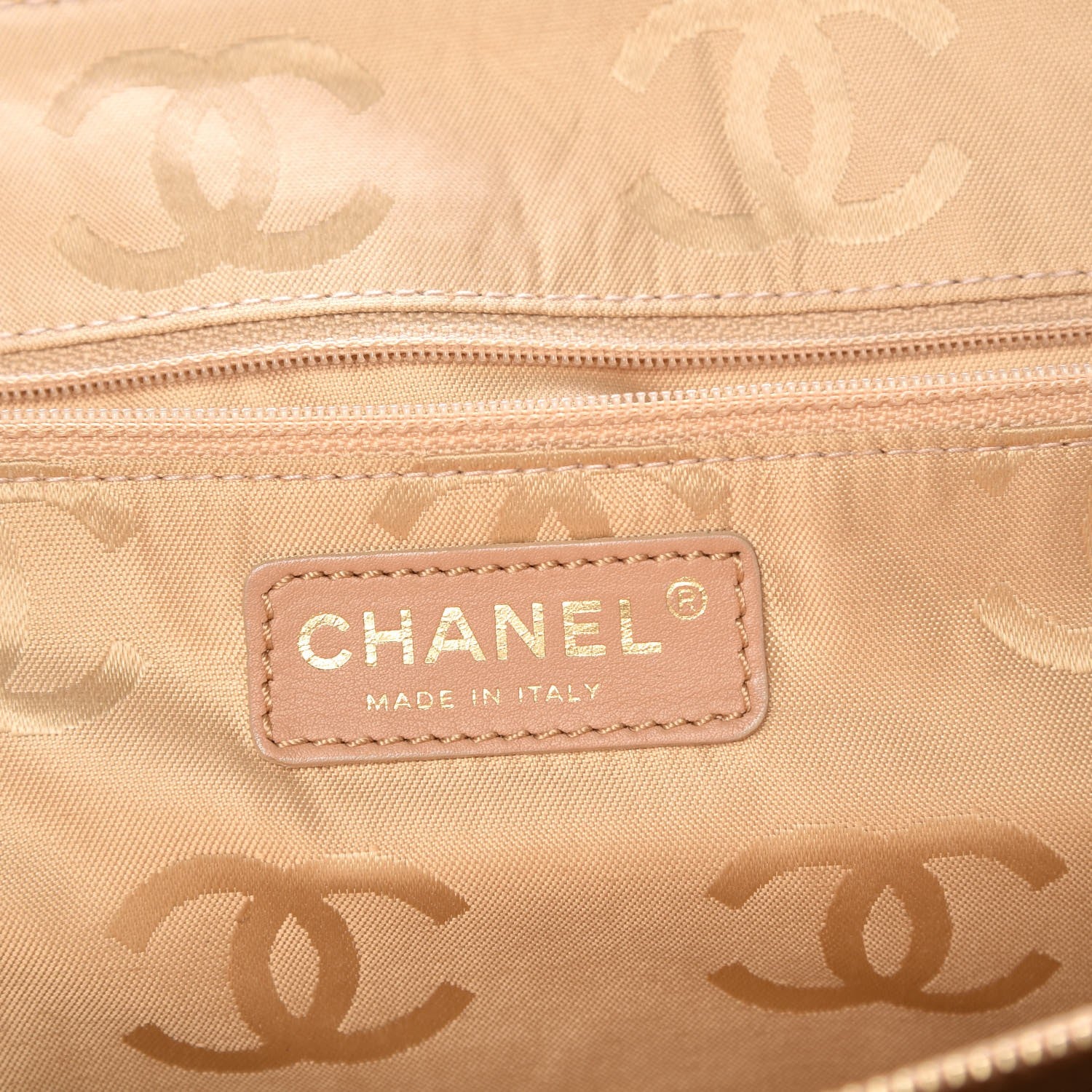 Chanel Caviar Flap Shoulder Bag Beige 6 of 9