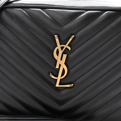 Saint Laurent Calfskin Matelasse Monogram Lou Camera Bag Black 8 of 10