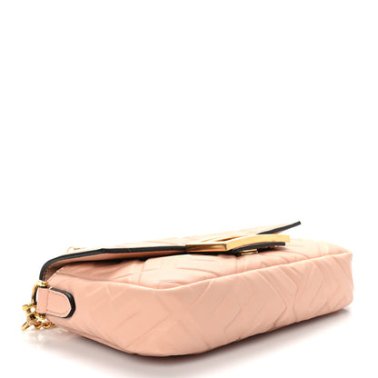 Fendi Nappa FF 1974 Embossed Mini Baguette Light Rose 4 of 9