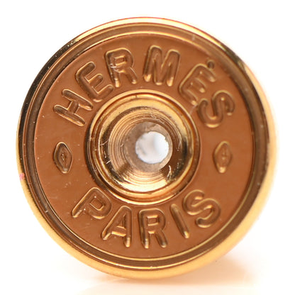 Hermes Gold Lacquered Pop H Earrings Black 5 of 7