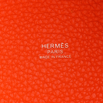 Hermes Taurillon Clemence Picotin Lock 18 PM Feu 6 of 14