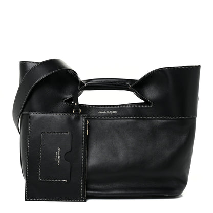 Alexander McQueen Calfskin Small The Bow Bag Black 2 of 12
