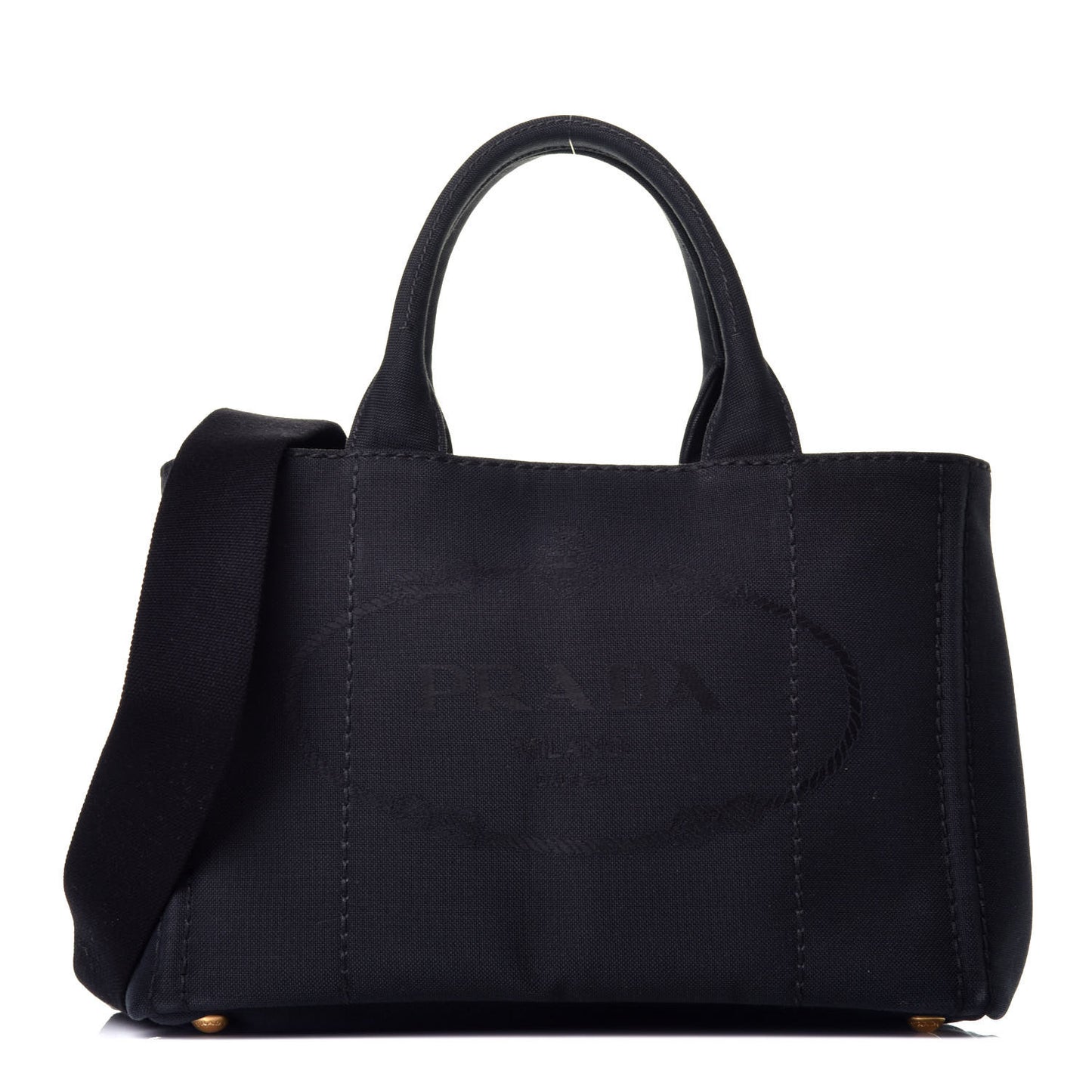 Canapa Small Logo Tote Black