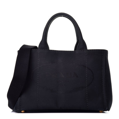 Prada Canapa Small Logo Tote Black 1 of 8
