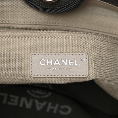 Chanel Mixed Fibers Small Deauville Tote Grey 7 of 13
