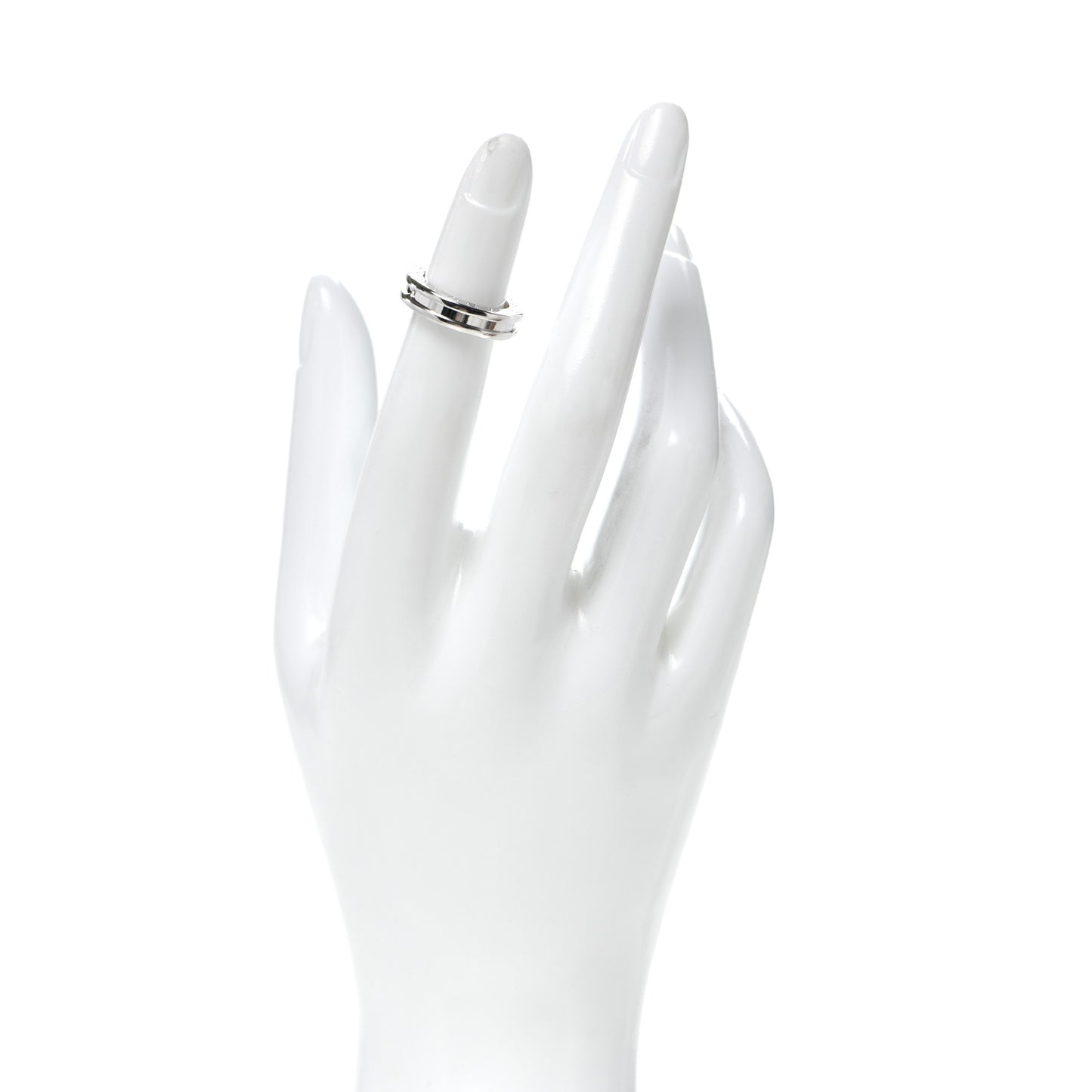 18K White Gold B.Zero1 One-Band Ring 45 3.25