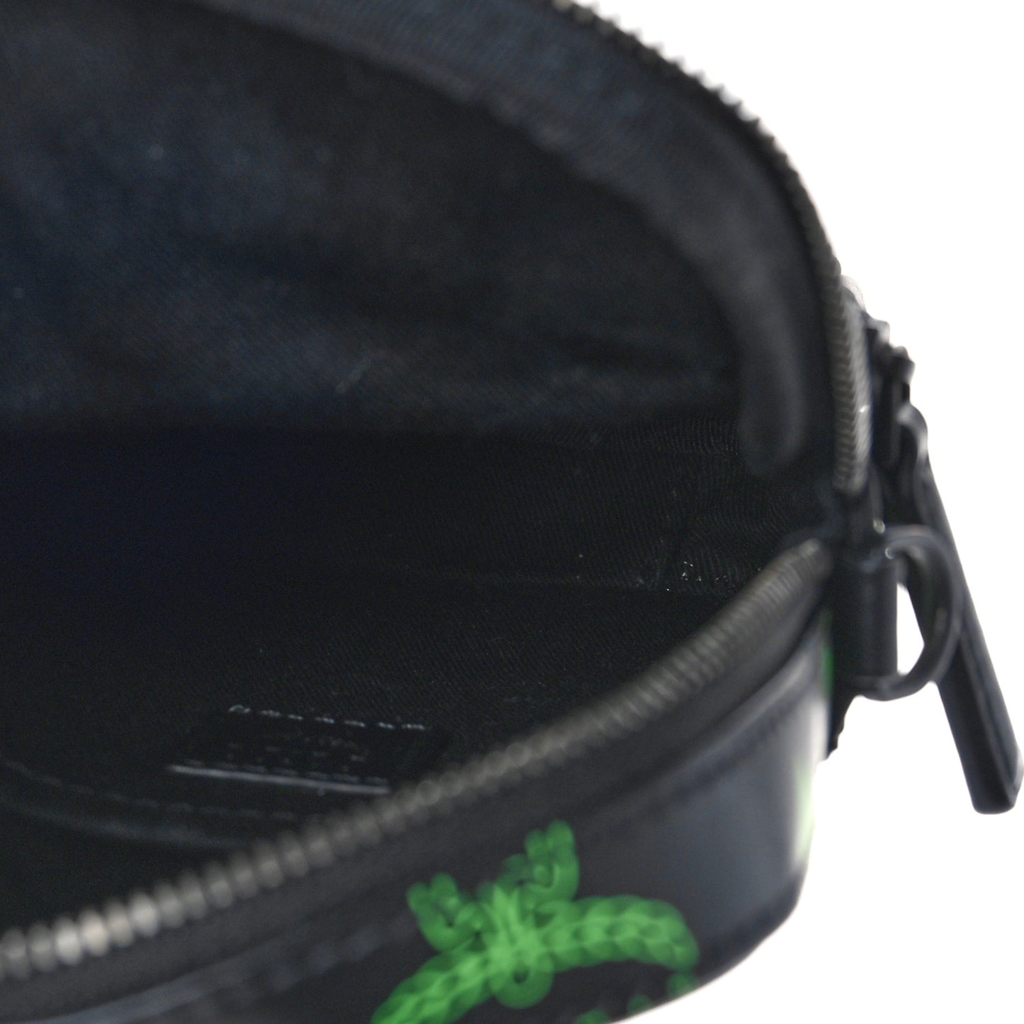 Calfskin Color Splash Mini Crossbody Black Purple Green