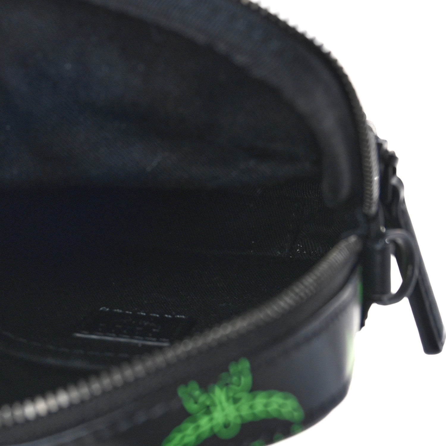 MCM Calfskin Color Splash Mini Crossbody Black Purple Green 5 of 9