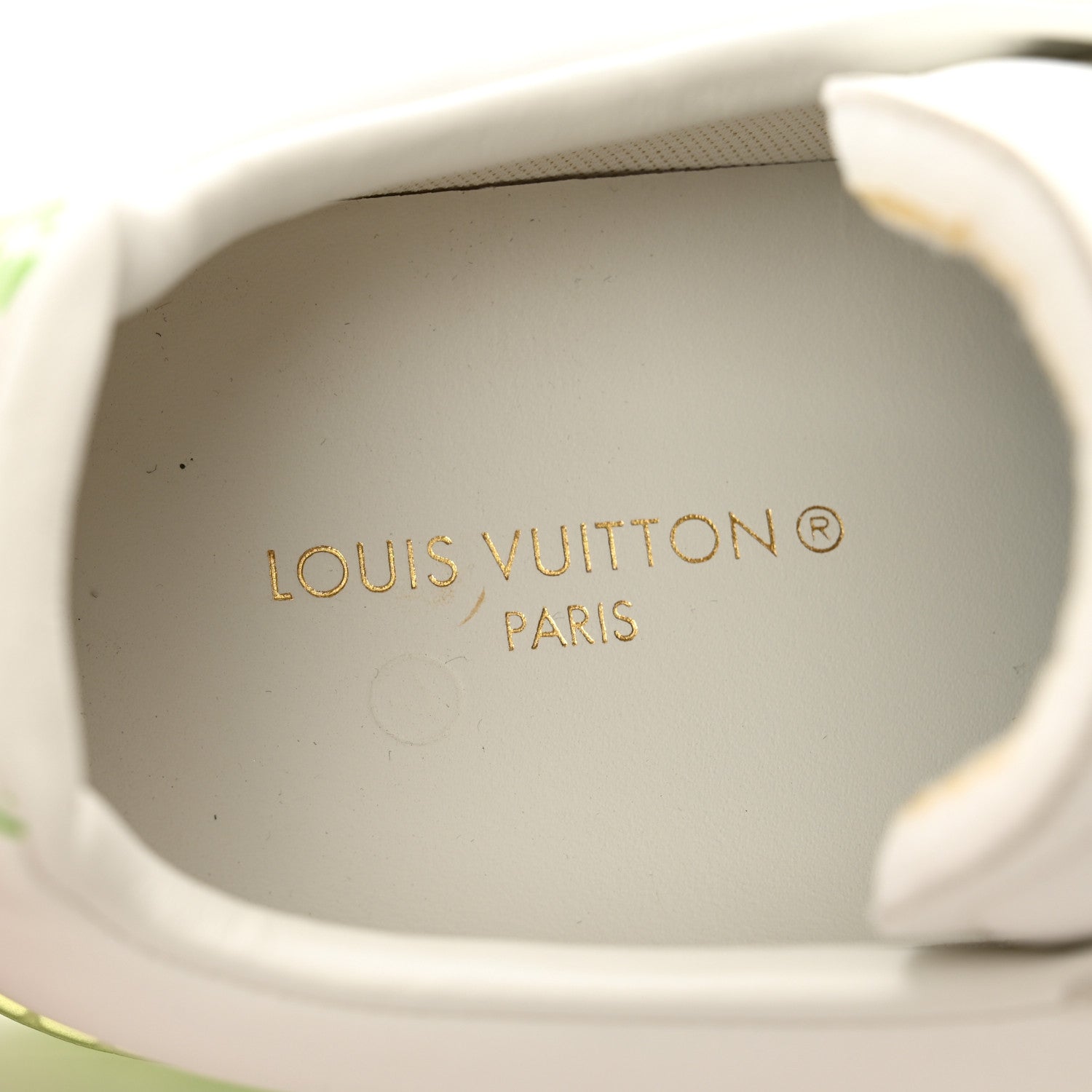 Louis Vuitton Calfskin Mens Luxembourg Samothrace Sneakers 8 White Yellow Green 6 of 7