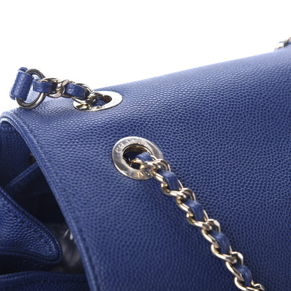 Chanel Caviar Quilted Business Affinity Backpack Blue 10 of 12