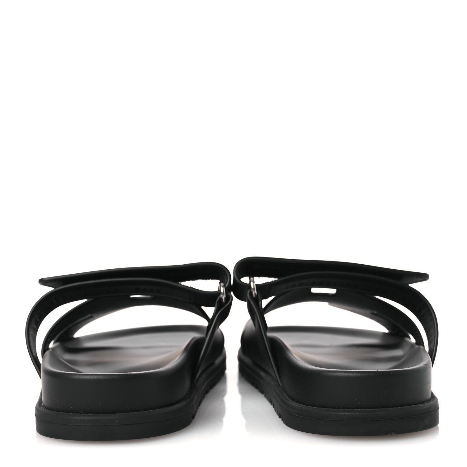 Hermes Calfskin Womens Chypre Sandals 36 Black 6 of 9