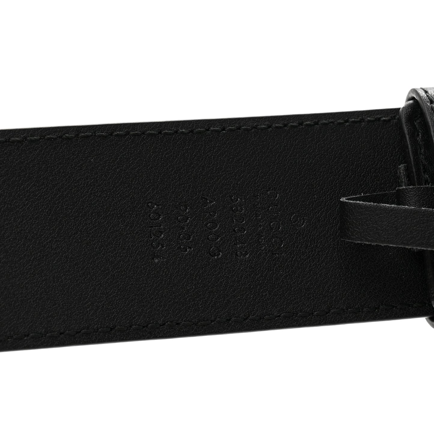 Moon Calfskin Scales Double G 40mm Belt 90 36 Black