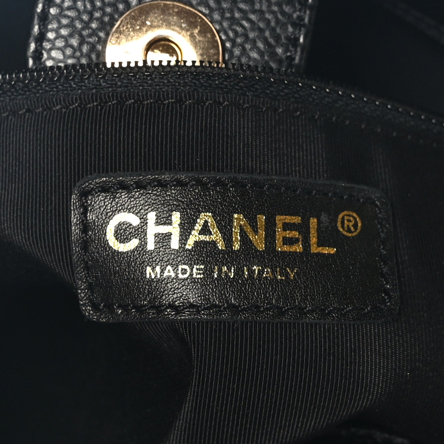 Chanel Caviar Quilted Petit Shopping Tote PST Black 6 of 10