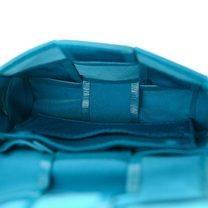 Bottega Veneta Paper Calfskin Maxi Intreccio Extra Mini Cassette Crossbody Bag Blue 5 of 11