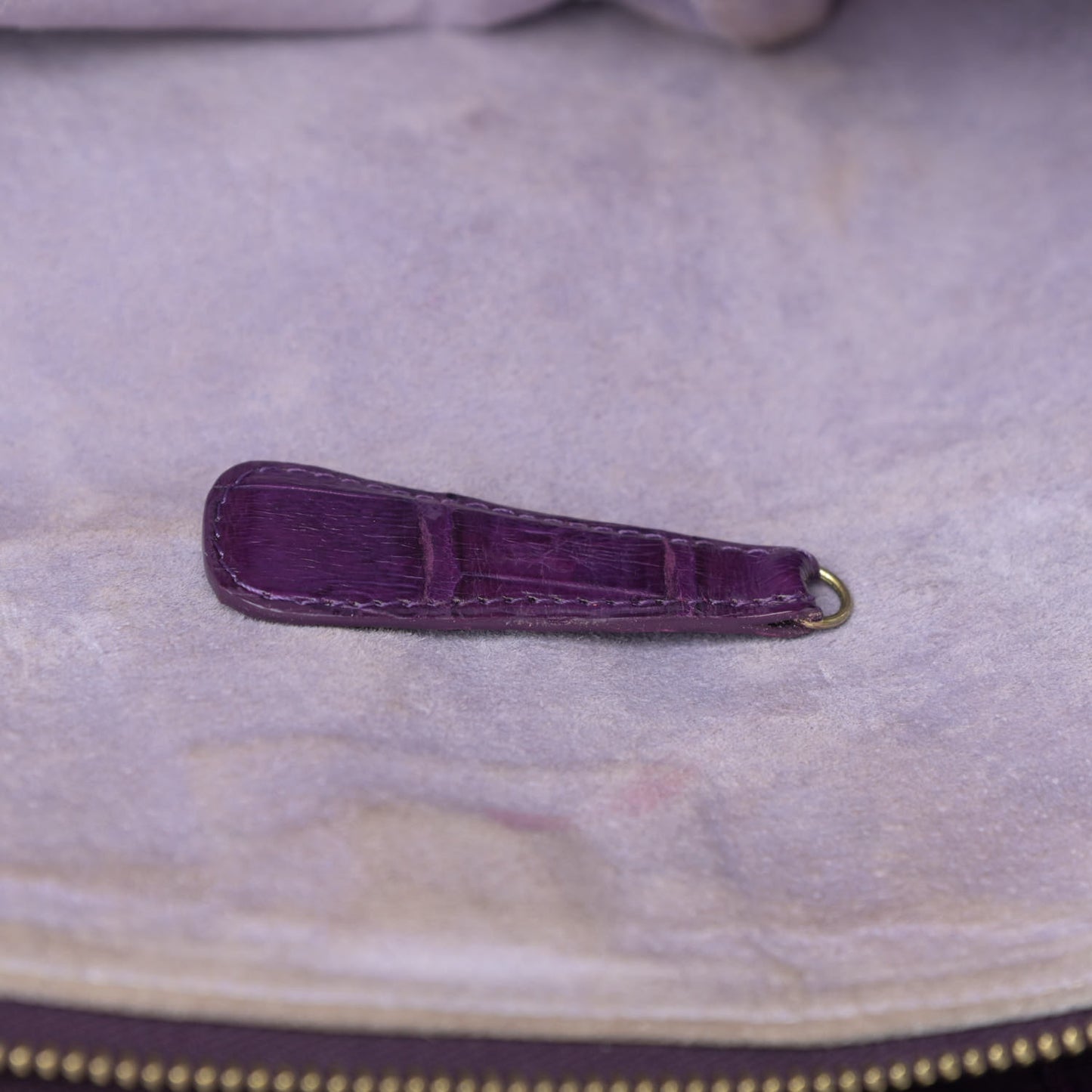 Crocodile Dome Satchel Purple